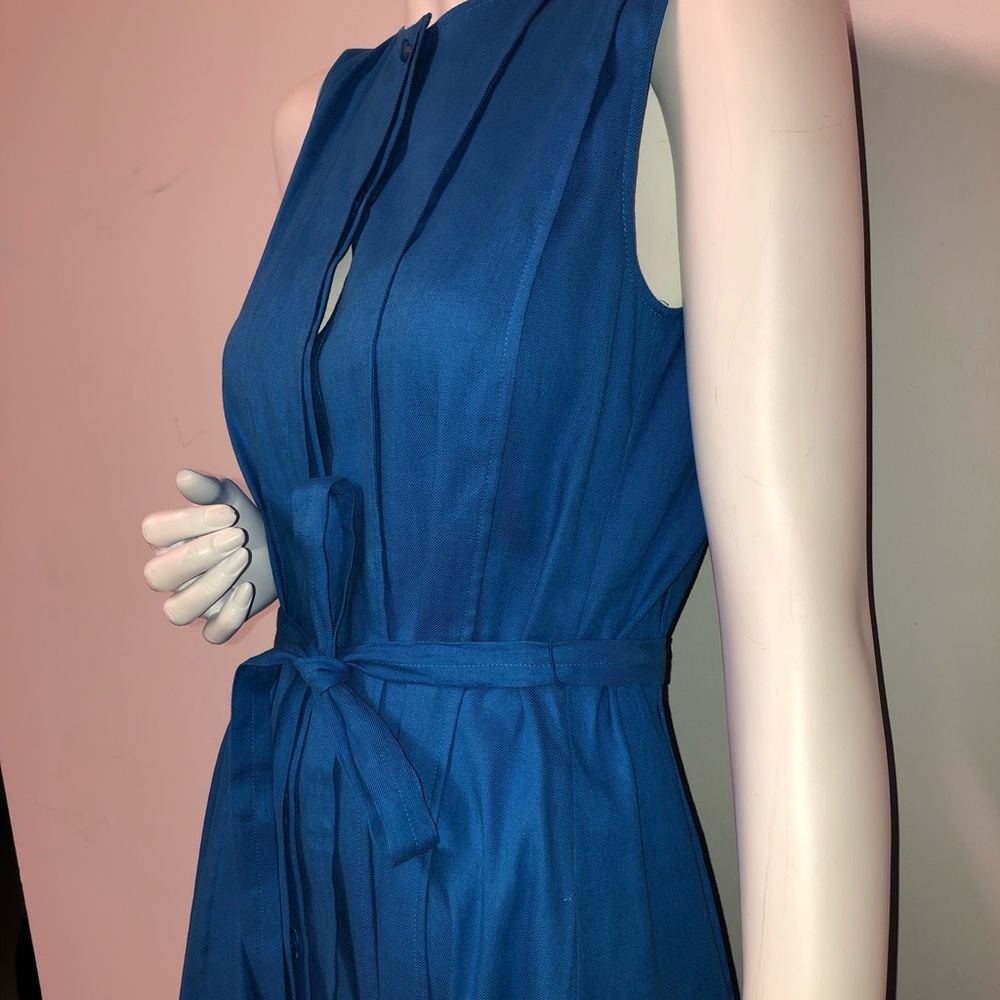 LUISA CERANO pure blue mini dress